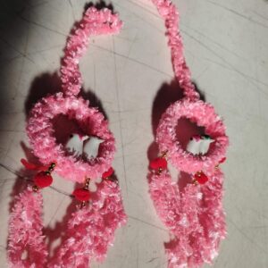 Pink Hubber Artificial Handicraft Double Birds For Home & Office Decoration Set Of 2