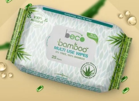Beco Bamboo Multi Use Wipes 25 Pcs