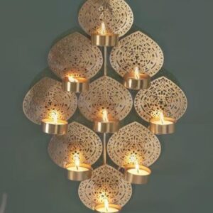 Iron Wall Hanging Decorative Tealight Candle Holder For Home Decor