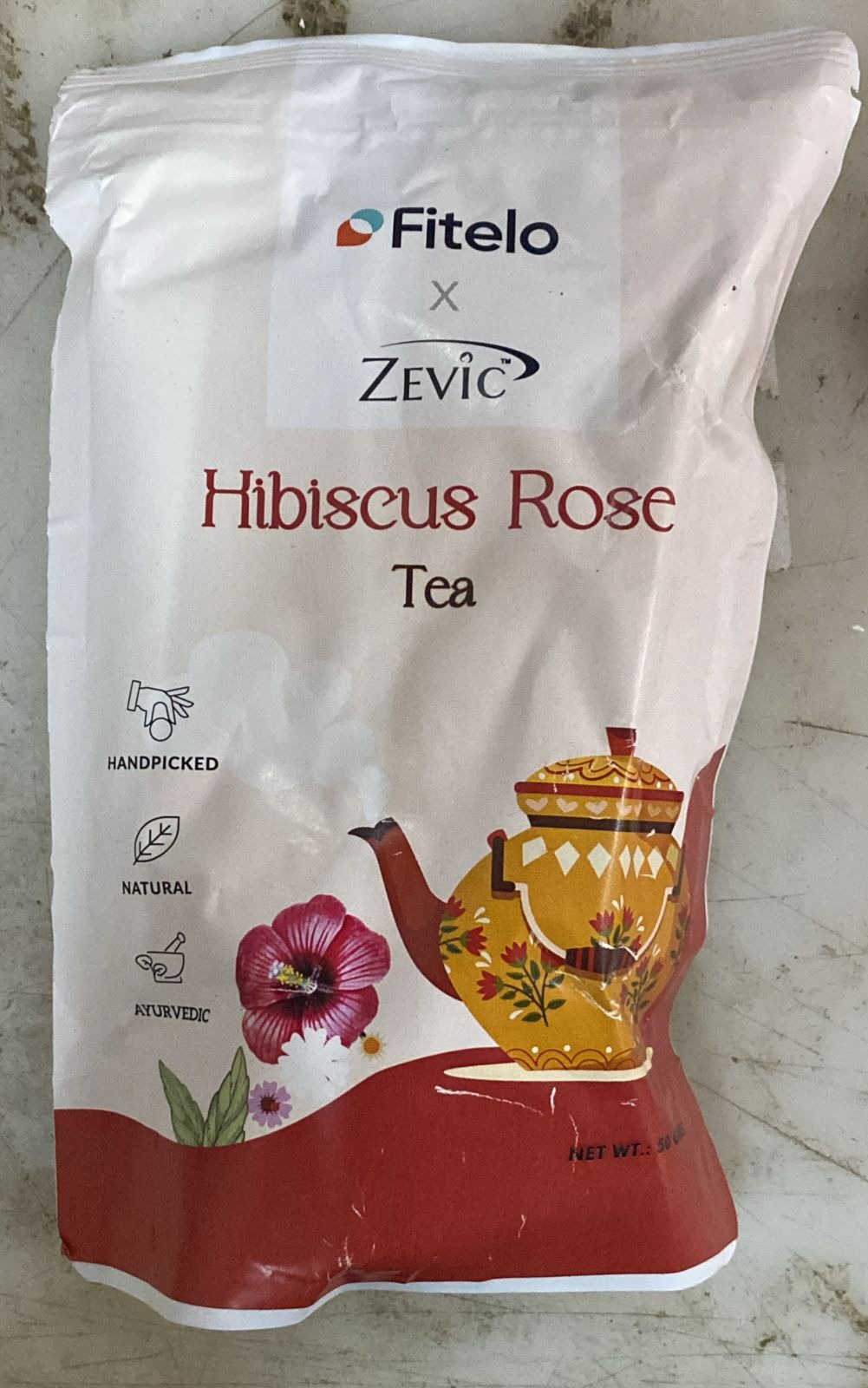 Fitelo Zevic Hibiscus Rose Tea 50 Gm
