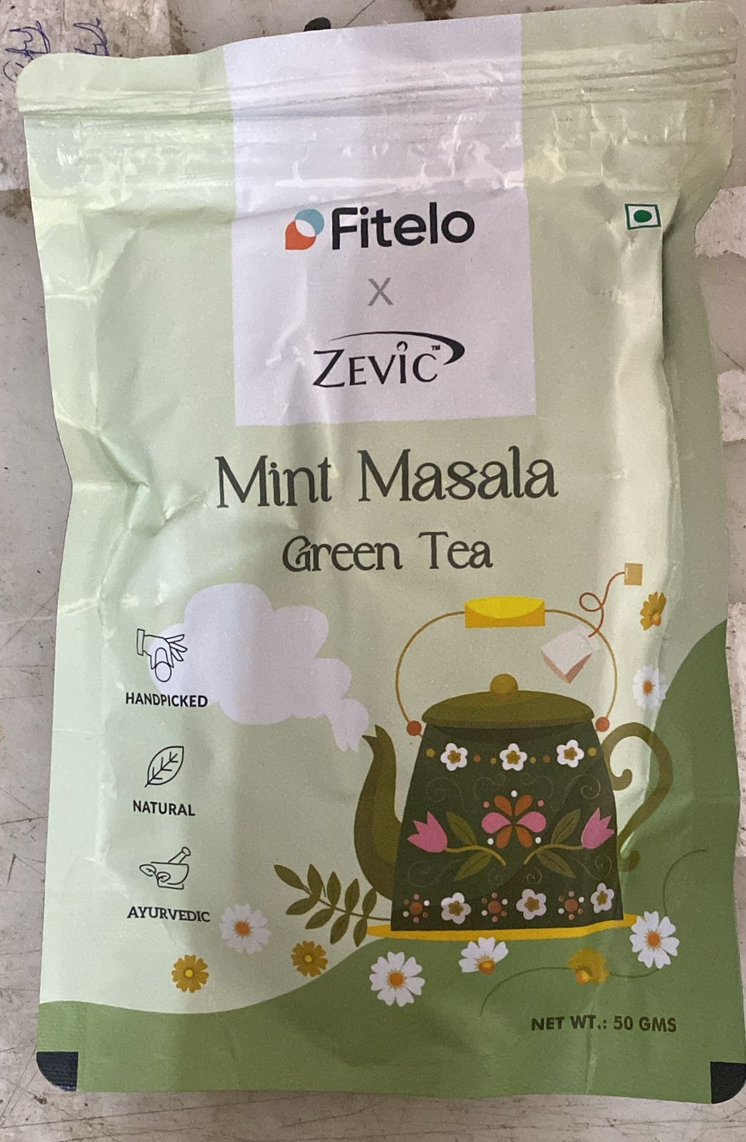 Fitelo Zevic Mint Masala Green Tea 50 Gm