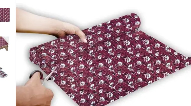 Pink 10 Meter Roll Placemats Table Mat Dining Table Mat Fridge Mat Set Of 06 Pcs Dust