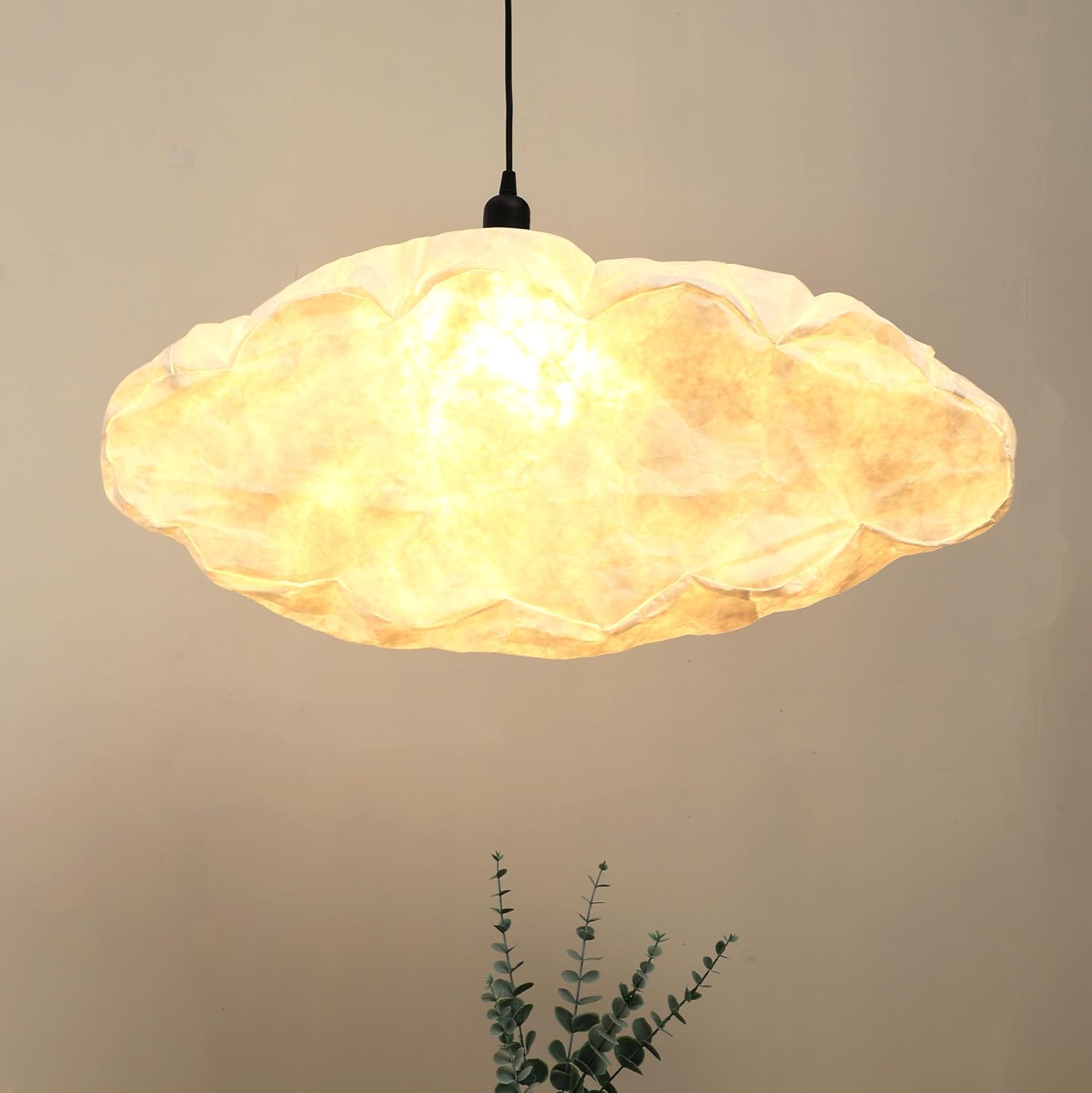 Fig Living Cloud Pendant Lamp Off White Color Bulb Included