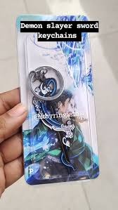 Mohaa Demon Slayer Keychain Kimetsu No Yaiba Zenitsu Water Breathing Nichirin Shinobi Keychain