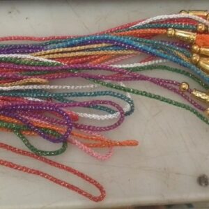Latkan Dori Lace For Blouse Latkan Hanging Decorative Art Work Multicolor Pack Of 12