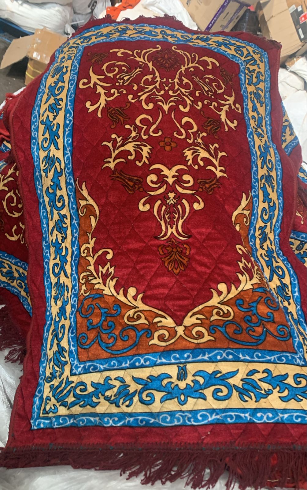 Shai Gold Floor Mat Red Printed Size 2 X 4 Ft