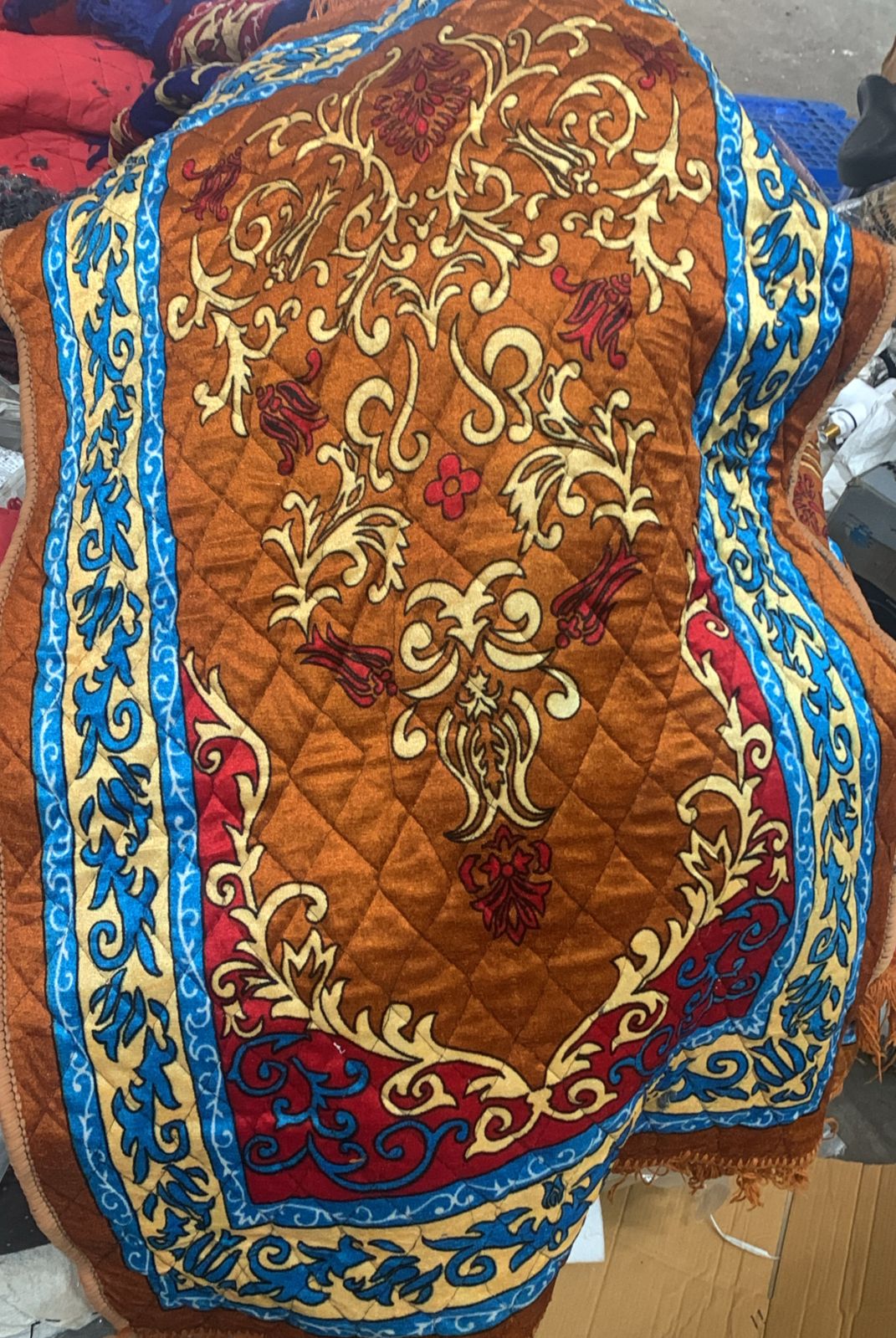 Shai Gold Floor Mat Brown Printed Size 2 X 4 Ft