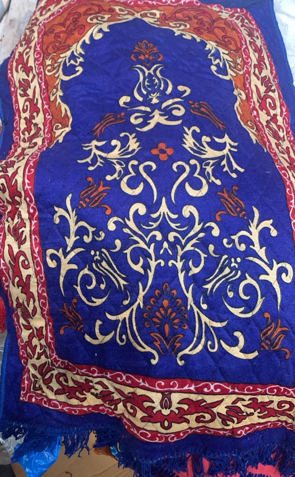 Shai Gold Floor Mat Blue Printed Size 2 X 4 Ft