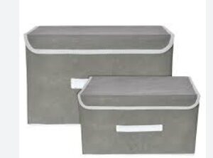 Kuber Industries Drawer Storage Box Grey Colour