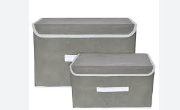 Kuber Industries Drawer Storage Box Grey Colour
