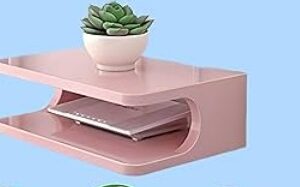 Set Top Box Stand Wifi Router Holder Wooden Wall Shelves