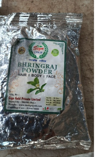 Sign Gold Bhringraj Powder For Hair Body And Face 50 Gm