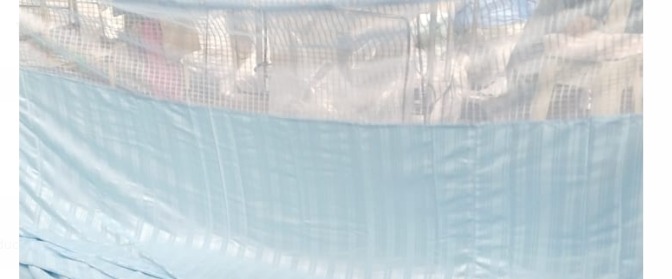 Sky Blue Colour Bed Curtains For Bedroom Decoration