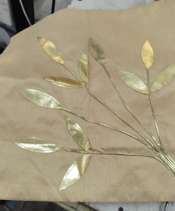 Gold Color Square Cushion Cover Pack Of 5