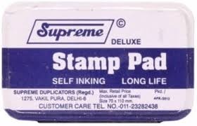 Supreme Self Inking Stamp Pad Large Size Violet