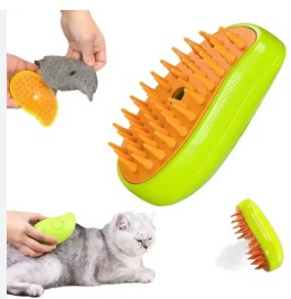 Pet And Cat Brush Spray Massage Brush Green