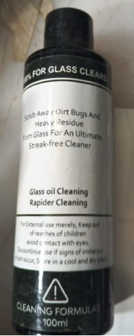 Glass Oil Cleaning Rapider Cleaning 100Ml Pack Of 3