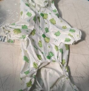 Dog Raincoat Waterproof Size Xs White