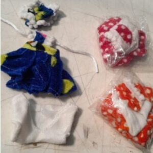 Laddu Gopal Velvet Dress Pack Of 3 Multicolour