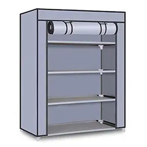 Cloth Shoes Rack Cover Grey Color