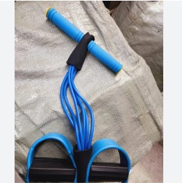 Blue Rubber Leg Stretching Belt