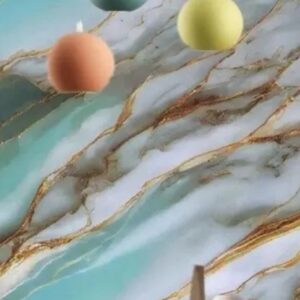 Green Marble Wallpaper For Home Decoration 1Point5 Mtr