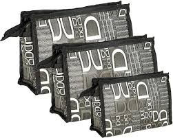 Set Of 3 Jewellery Travel Toiletry Pouch