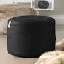 Giglick Black Colour Round Shape Foot Rest Pillow