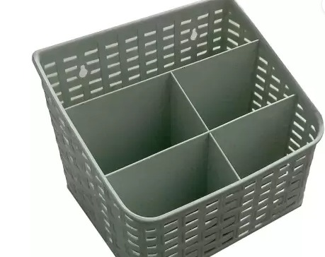 Plastic Storage Basket 5 Section MultiPurpose For Home Or Office