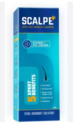 Scalpe Plus Anti Dandruff Shampoo Liquid 75Ml