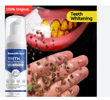 Smartdrops Teeth Whitening Foam Toothpaste 60Ml