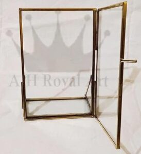 Decorative Metal Gold Vertical Photo Frame