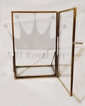 Decorative Metal Gold Vertical Photo Frame