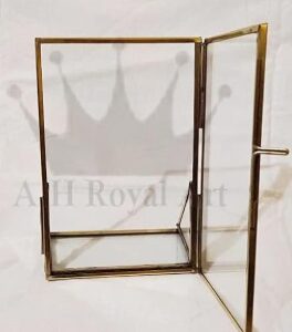Decorative Metal Gold Vertical Photo Frame