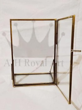 Decorative Metal Gold Vertical Photo Frame