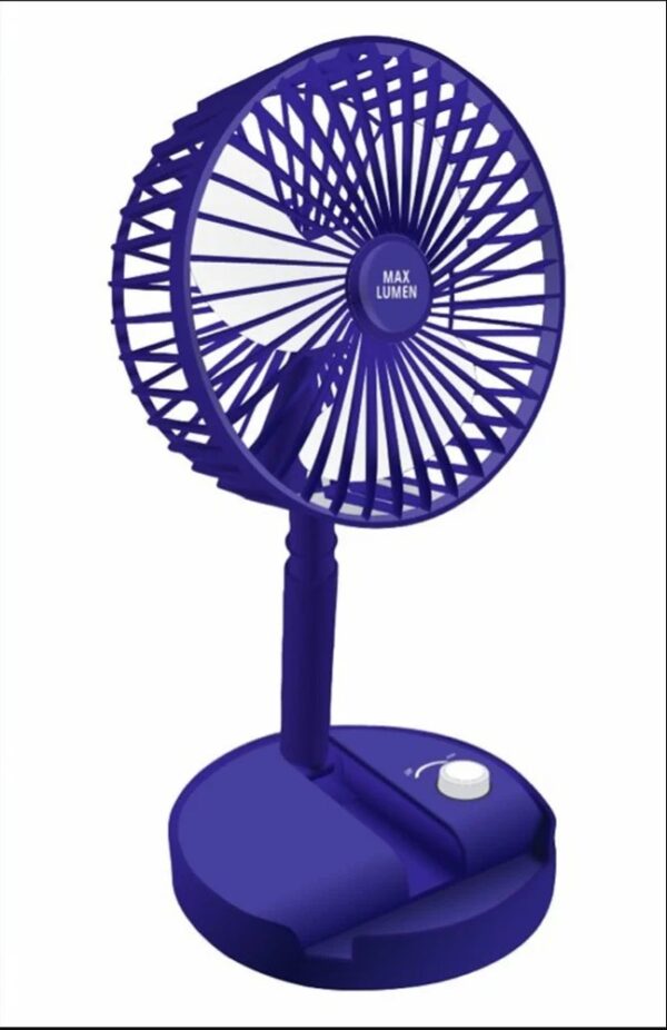 Plastic Blue Rechargeable Fan