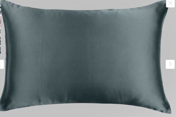 Dame Essentials Grey Colour Satin Pillow Cover