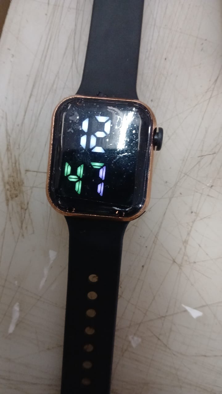 Led Digital Watch For Kids Black
