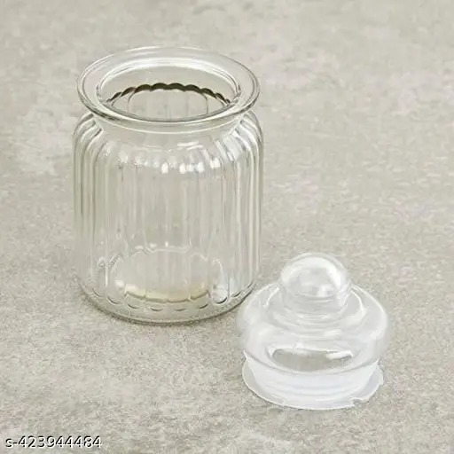 Jar With Glass Air Tight Lid 350 Ml