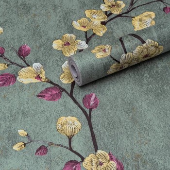 Multicolor Printed Wallpaper 45 X 500 Cm