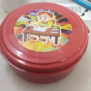 Plastic Lunch Box 600Ml Red For Kids