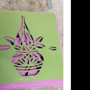 Laser Cut Rangoli Plastic Stencil Tool Size Stencils Pack Of 12 Different Designs Multicolour