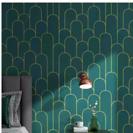 Fokrim Green Line Wall Paper 45 X 300Cm