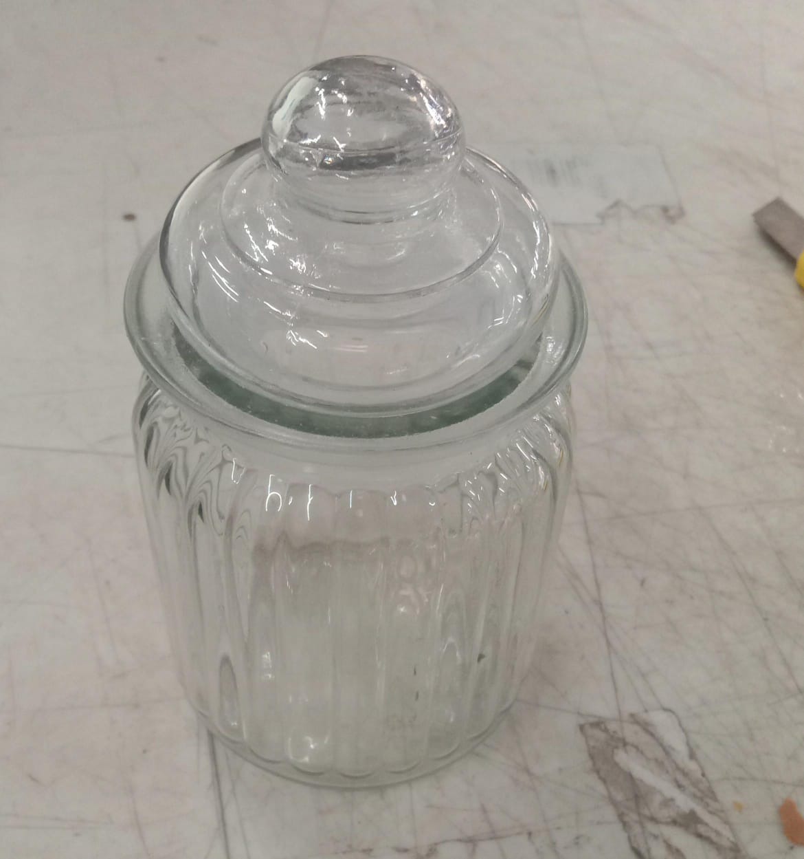 Jar With Glass Airtight Lid For Pickle Pack Of One