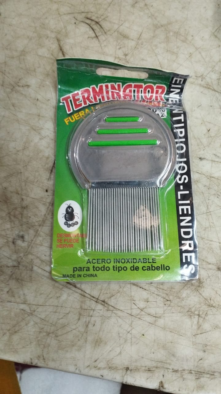 Stainless Steel Lice Treatment Comb Louse And Nit Dust Comb Fine Hair Brushes For Dog Cat