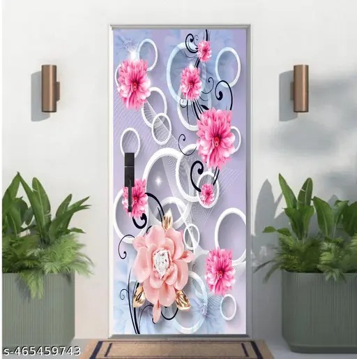 Door Wallpaper Sticker Self Adhesive For Bedroom 30 87 Inches Pack Of 2