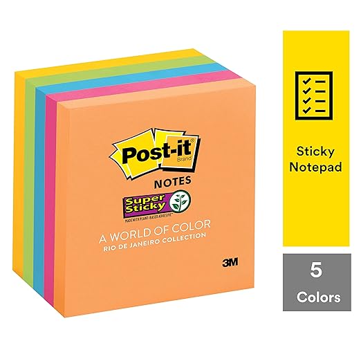 Super Sticky Notes 90 Sheets Multicolor