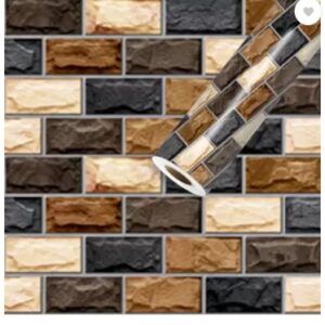 Brown Wallpaper For Home Decor Size 18 X 48 Inch Pack Of 3