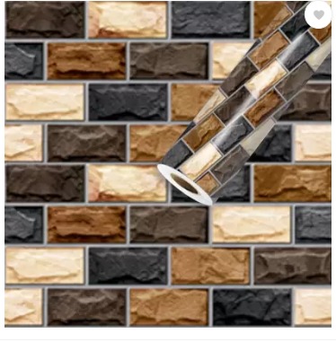Brown Wallpaper For Home Decor Size 18 X 48 Inch Pack Of 3