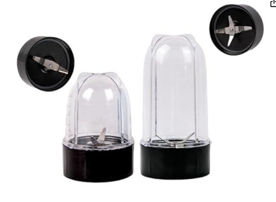 Nutri Blender Small and Big Jars Attachment Polycarbonate 300Ml Plus 500Ml